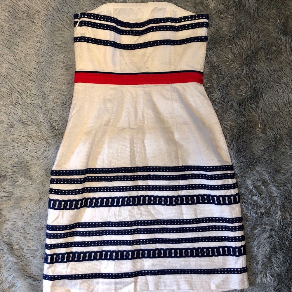XS - Vineyard Vines Americana Strapless Dress - Picture 5 of 6
